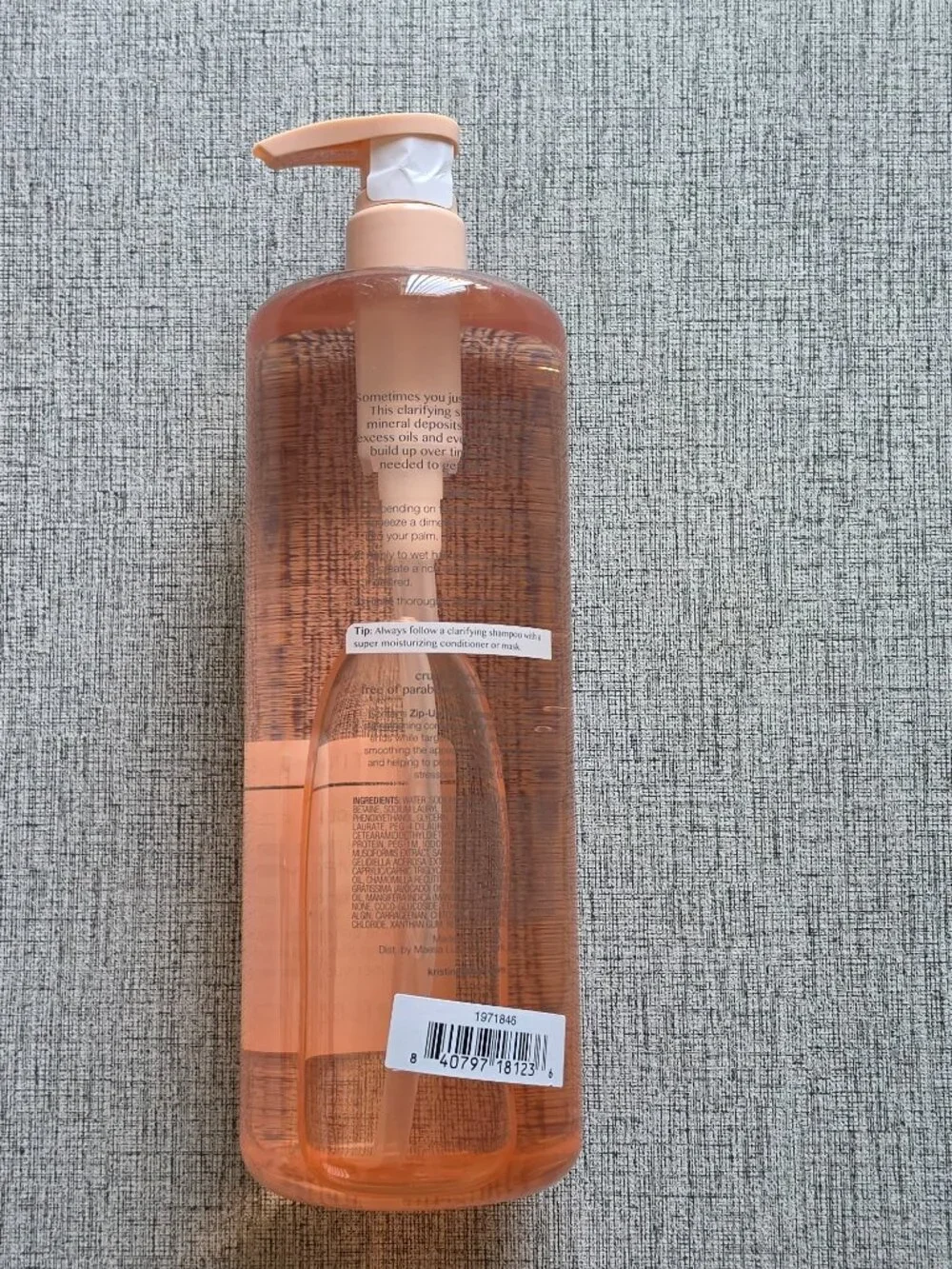 Kristin ESS Haircare Deep Clean Clarifying Shampoo Pump Bottle 33.8 oz